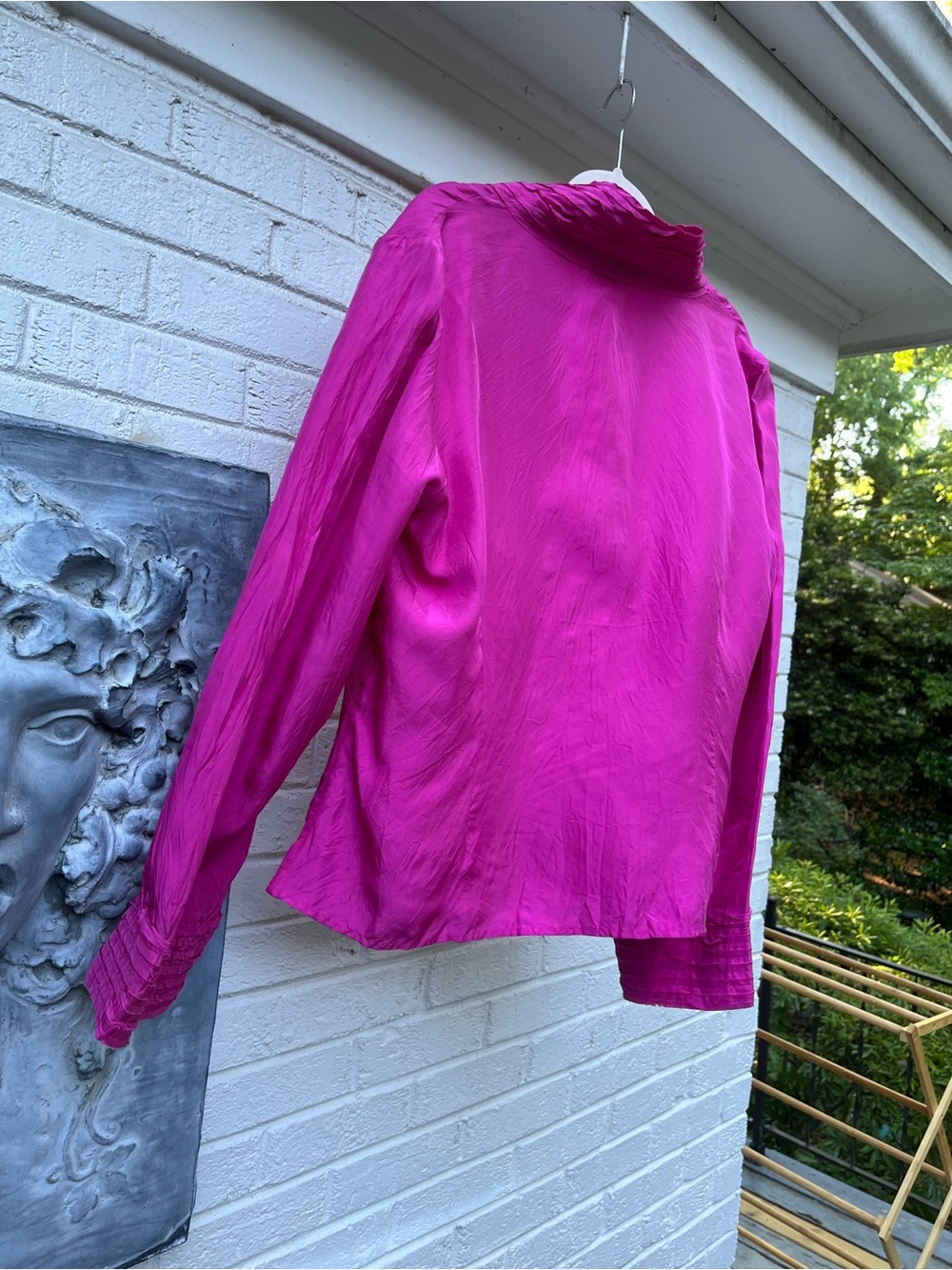 J. Jill 100% Silk pink Blouse - Picture 8 of 14